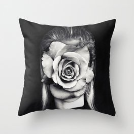 White rose ... Throw Pillow