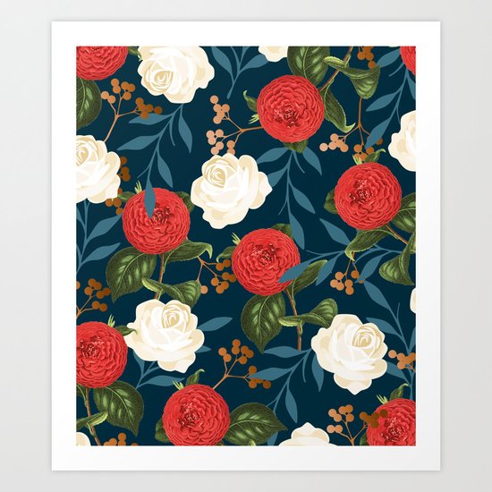 Floral Obsession || #society6 #decor #buyart Art Print