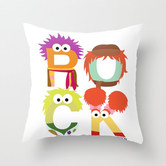 A Fraggle "ROCK" Throw Pillow
