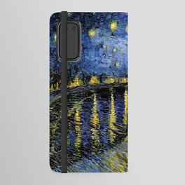 Vincent Van Gogh Starry Night Over the Rhone Android Wallet Case