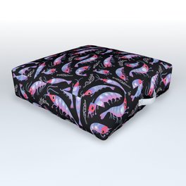 Krill-black Outdoor Floor Cushion