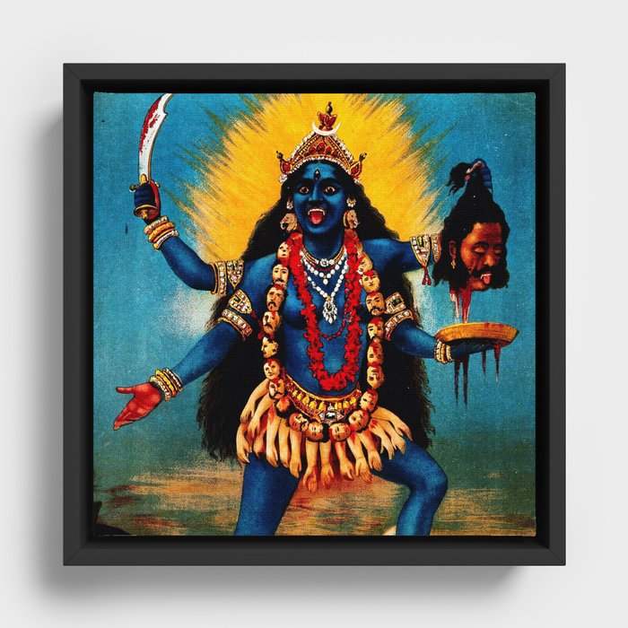 Kali - Hindu Framed Canvas