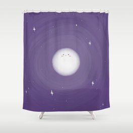 Over the Moon Shower Curtain
