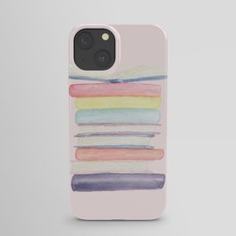 Pastel Book Stack iPhone Case