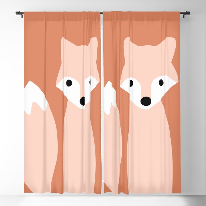 Cute Nursery Animal Series Foxy, Cute Blackout Curtains For Nursery