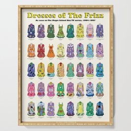Dresses of The Frizz Serving Tray
