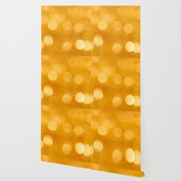 Blurred Golden Yellow Pattern  Wallpaper