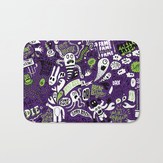 Print Brigade Collage Bath Mat