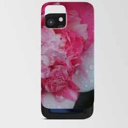 Camellia Raindrops iPhone Card Case