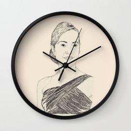 Kate Winslet Portrait Wall Clock