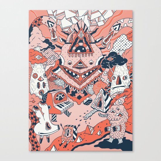 Lif Skogur Canvas Print