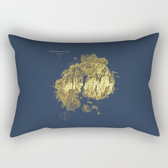 Mt. Desert Island 1875 Rectangular Pillow