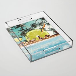 Key Lime Sky Acrylic Tray