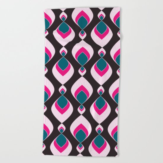 Multi-colored pattern . Beach Towel
