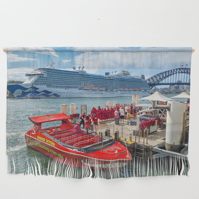 Majestic Princess Cruise Ship, Sydney Harbour, Australia Wall Hanging
