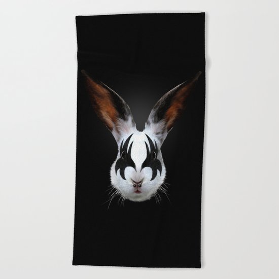 Kiss of a Rabbit Beach Towel