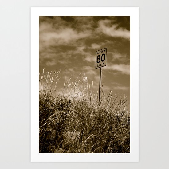 Slow Down Art Print