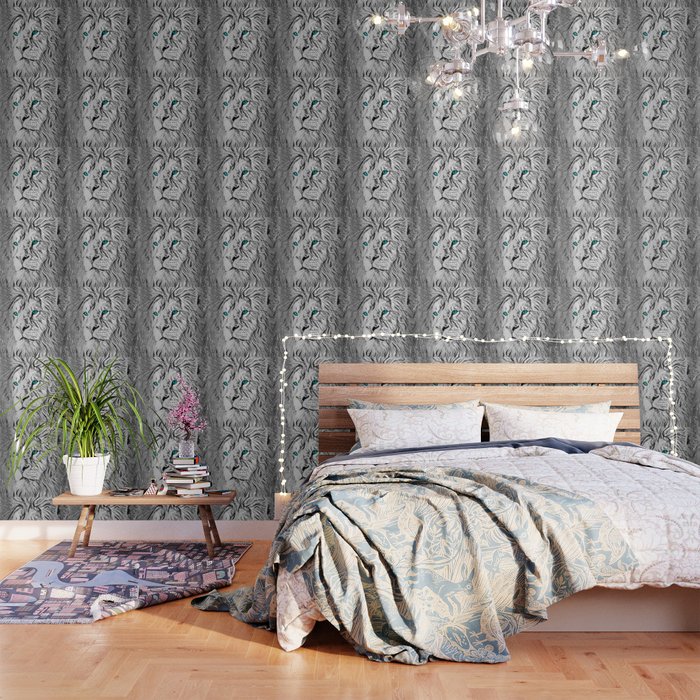 Silver Lion Wallpaper