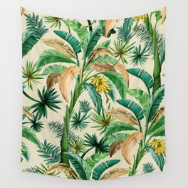 Palm trees, Hollywood regency, palm life green, tropical Wall Tapestry