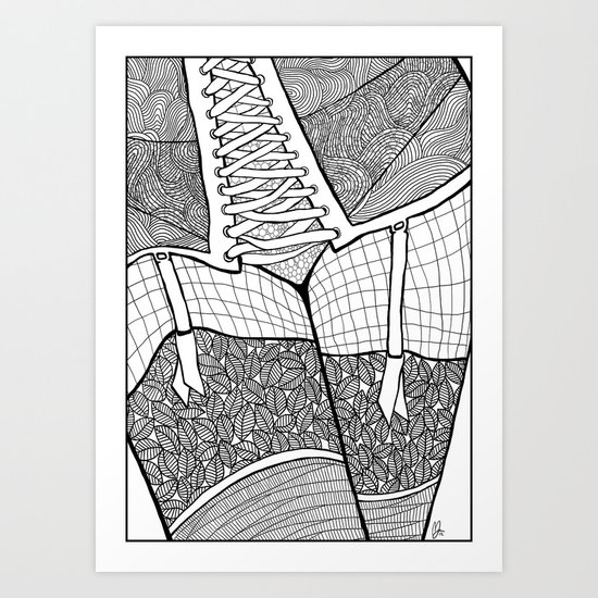 La femme 11 Art Print
