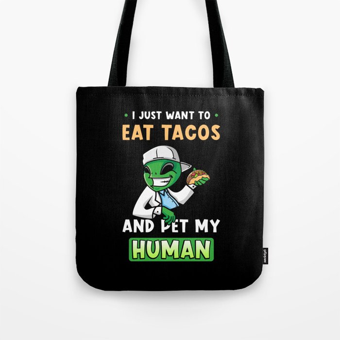 Alien Ufo Taco Tote Bag