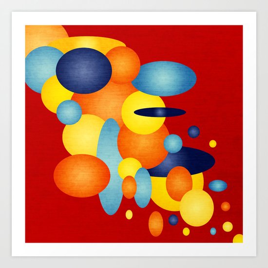 Retro Show Off! Art Print