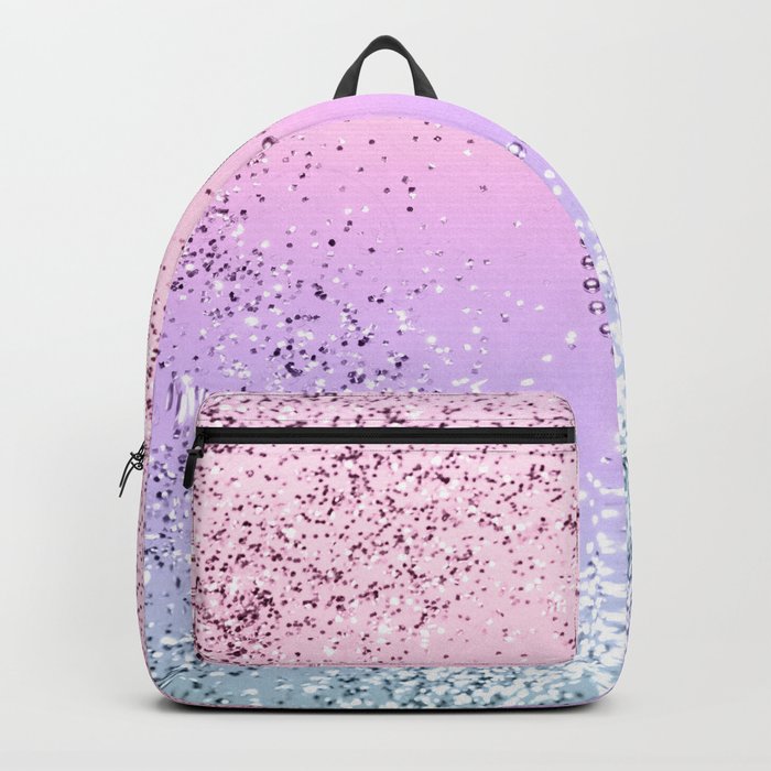 Sparkling UNICORN Girls Glitter Heart #1 (Faux Glitter) #shiny #pastel #decor #art #society6 Backpack