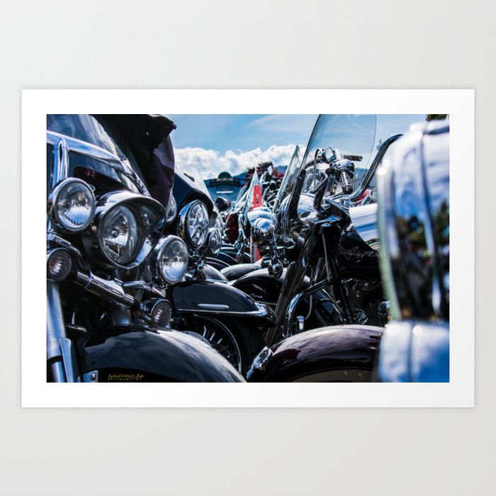 Motorcycle Confluence Art Print
