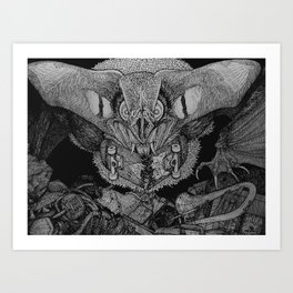 A Big Bat Art Print