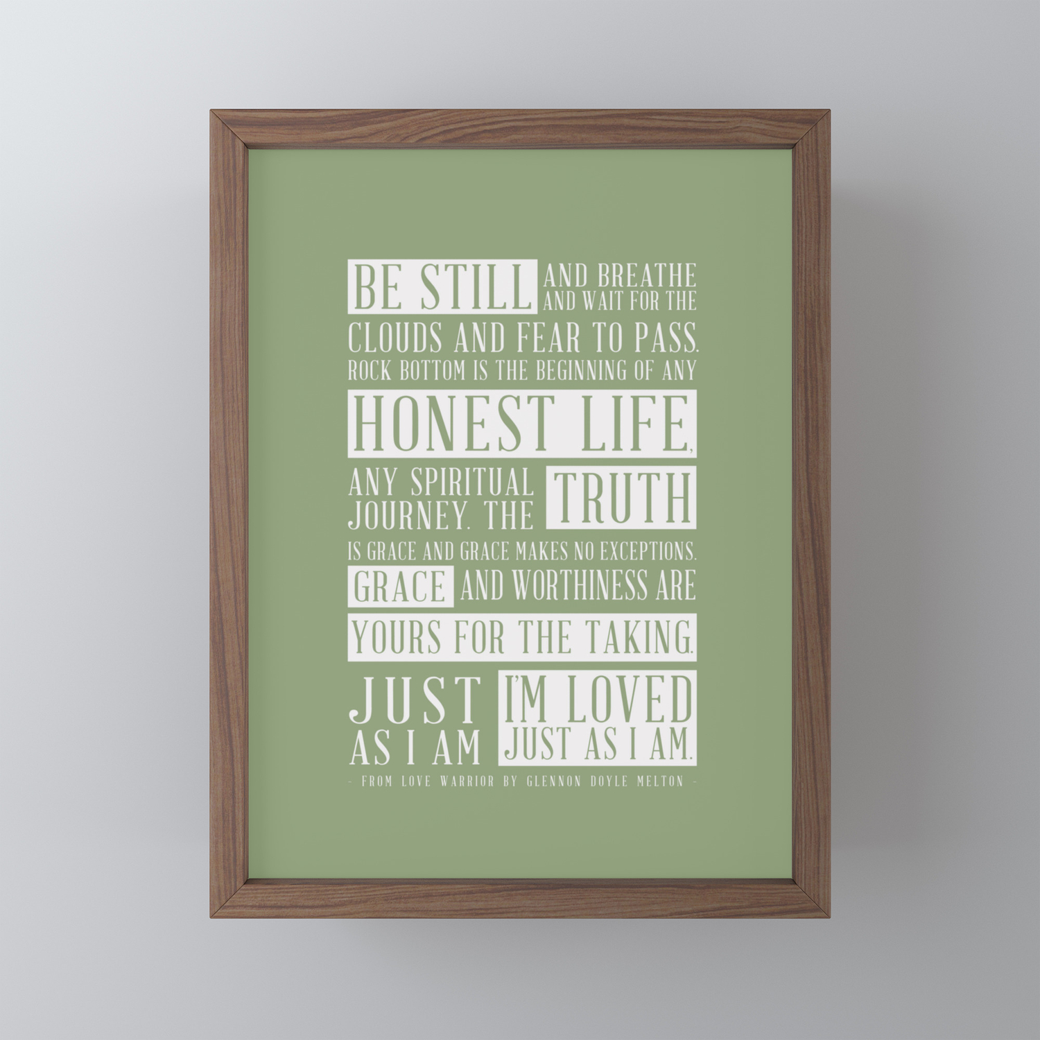 Love Warrior Glennon Doyle Quote In Green Framed Mini Art Print By Mungavision Society6 Love Warrior Glennon Doyle Quote In Green Framed Mini Art Print By Mungavision Society6