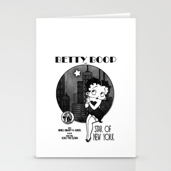 Betty Boop - Star of New York Stationery Cards