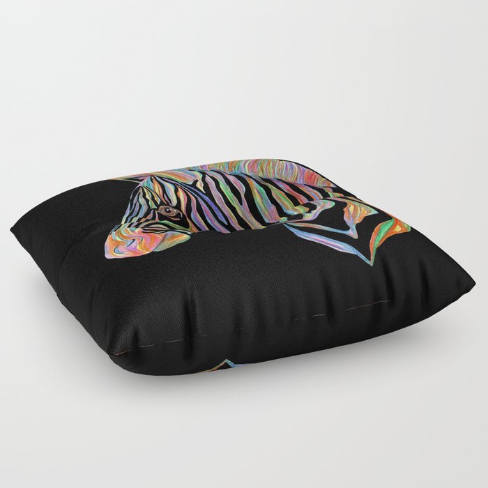 Fantasy Zebra Floor Pillow