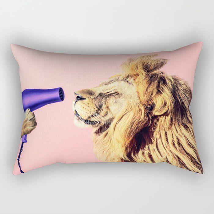 Lion Maintains the Mane Rectangular Pillow