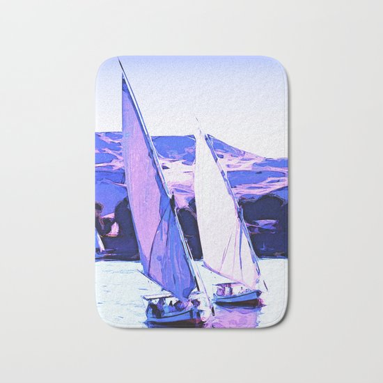 Sailboats at river Bath Mat