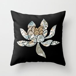 Morocco Style Lotus Flower Art Print #2 Throw Pillow
