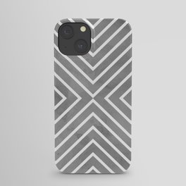 Stripes in Grey iPhone Case