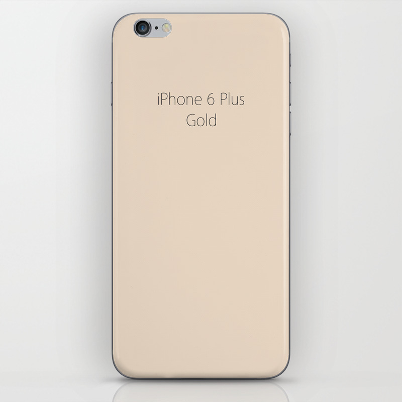 Iphone 6 Plus Gold Iphone Skin By Id70my