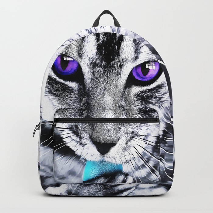 purple cat backpack