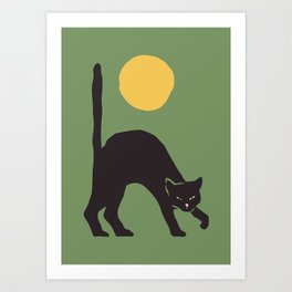 Angry Cat Art Print