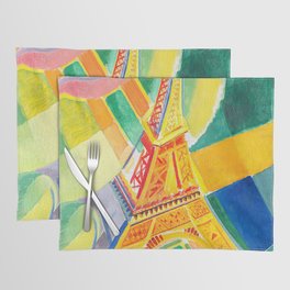 Robert Delaunay - Tour de Eiffel - Eiffel Tower - Abstract Colorful Art Placemat