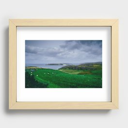A field in Scotland 2 Recessed Framed Print