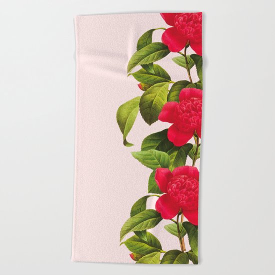 Botanical Light Kiss Beach Towel