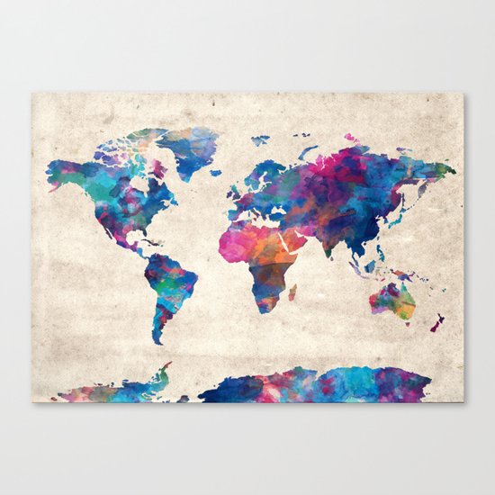 world map Canvas Print