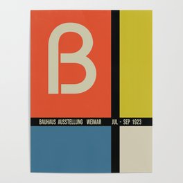 Bauhaus Ausstellung 1923 Vintage Poster Poster