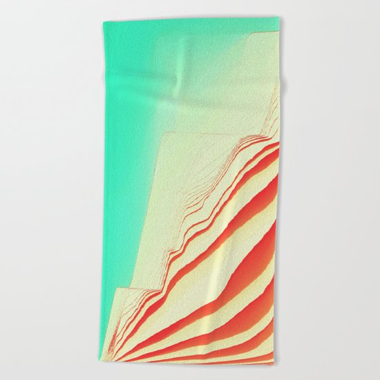PlayTime glitch Beach Towel