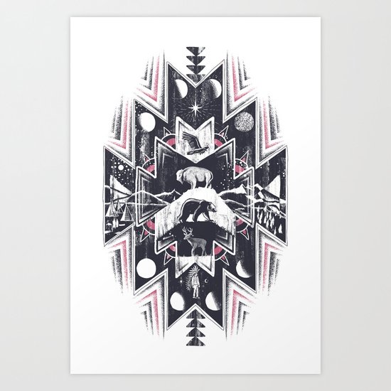 Phases (Light) Art Print