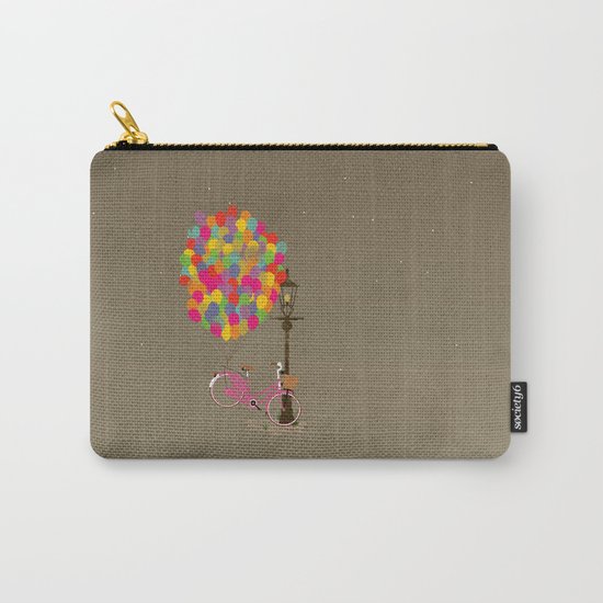 Love to Ride my Bike with Balloons even if it's not practical. Carry-All Pouch
