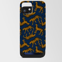 Tigers (Navy Blue and Marigold) iPhone Card Case