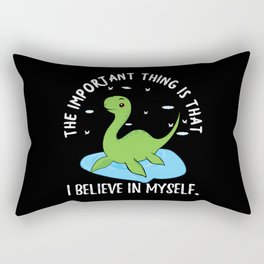 Loch Ness Nessi Believes In Herself Rectangular Pillow