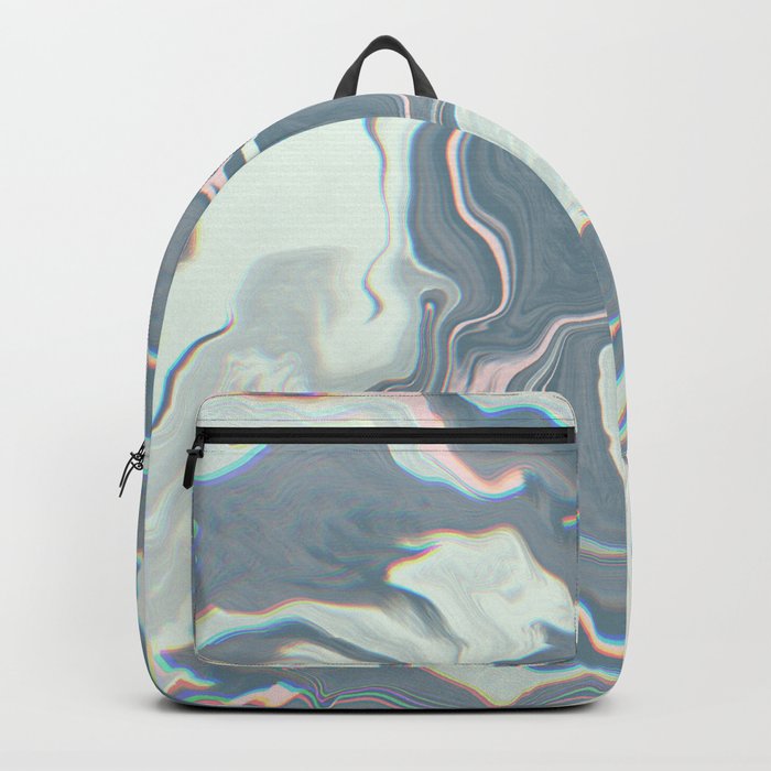 Grey marble texture. Backpack